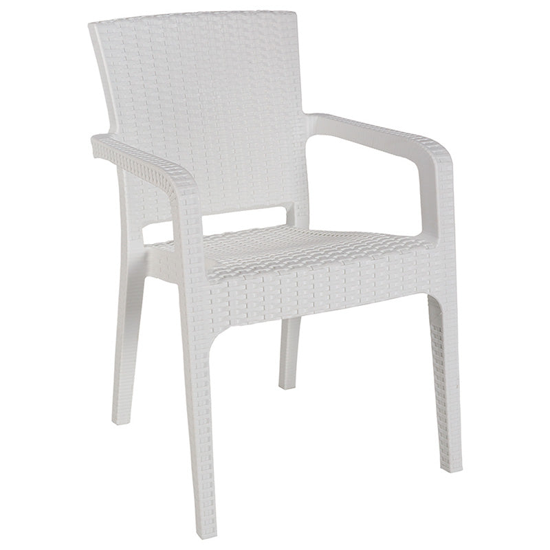 Scaun exterior Halcyon, 59x58x86 cm - Alb