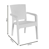 Scaun exterior Halcyon, 59x58x86 cm - Bej