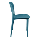 Scaun stivuibil Berdian, mint, polipropilena, Diverse culori, 38x49x79 cm - Albastru