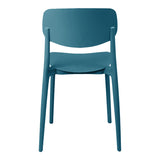 Scaun stivuibil Berdian, mint, polipropilena, Diverse culori, 38x49x79 cm - Albastru
