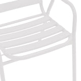 Scaun exterior Sussie, metal si aluminiu, 45x62x76 cm - Alb