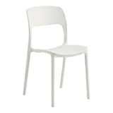 Scaun exterior Zanna stackable, 40x53x78 cm - Scaun exterior Zanna stackable, Alb, 40x53x78 cm