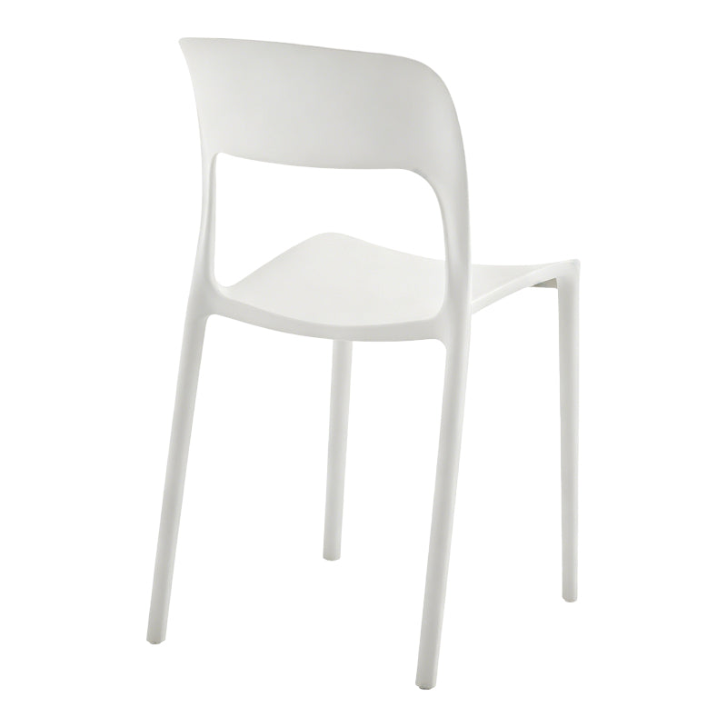 Scaun exterior Zanna stackable, 40x53x78 cm - Scaun exterior Zanna stackable, Alb, 40x53x78 cm, imagine ambient
