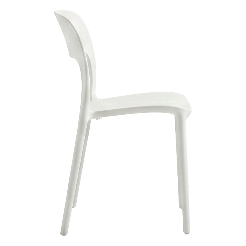 Scaun exterior Zanna stackable, 40x53x78 cm - Scaun exterior Zanna stackable, Alb, 40x53x78 cm, detaliu produs
