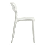 Scaun exterior Zanna stackable, 40x53x78 cm - Scaun exterior Zanna stackable, Alb, 40x53x78 cm, detaliu produs