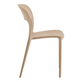 Scaun exterior Zanna stackable, 40x53x78 cm - Crem