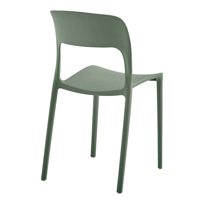 Scaun exterior Zanna stackable, 40x53x78 cm - Verde
