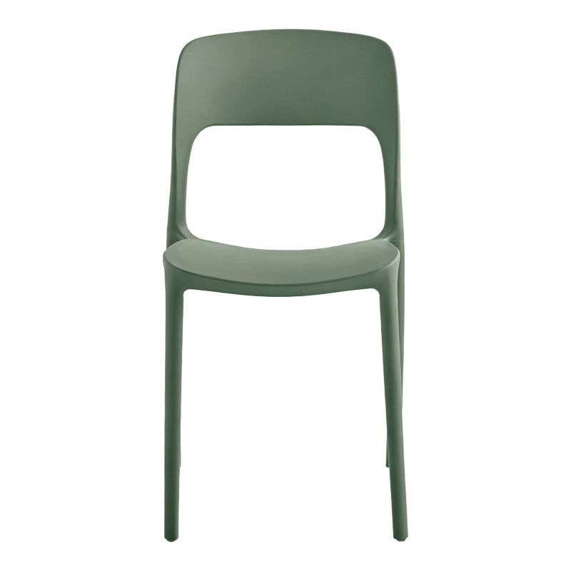 Scaun exterior Zanna stackable, 40x53x78 cm - Verde