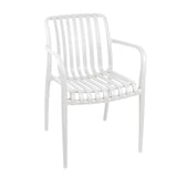 Scaun exterior Zoi, Diverse culori, 58x54x80 cm - Alb
