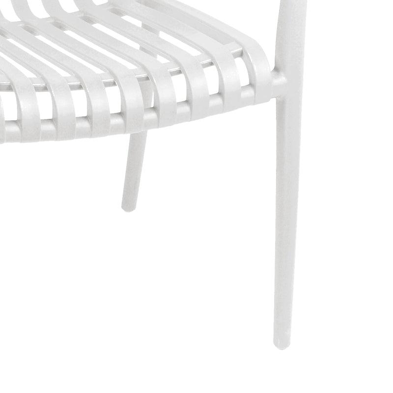 Scaun exterior Zoi, Diverse culori, 58x54x80 cm - Alb