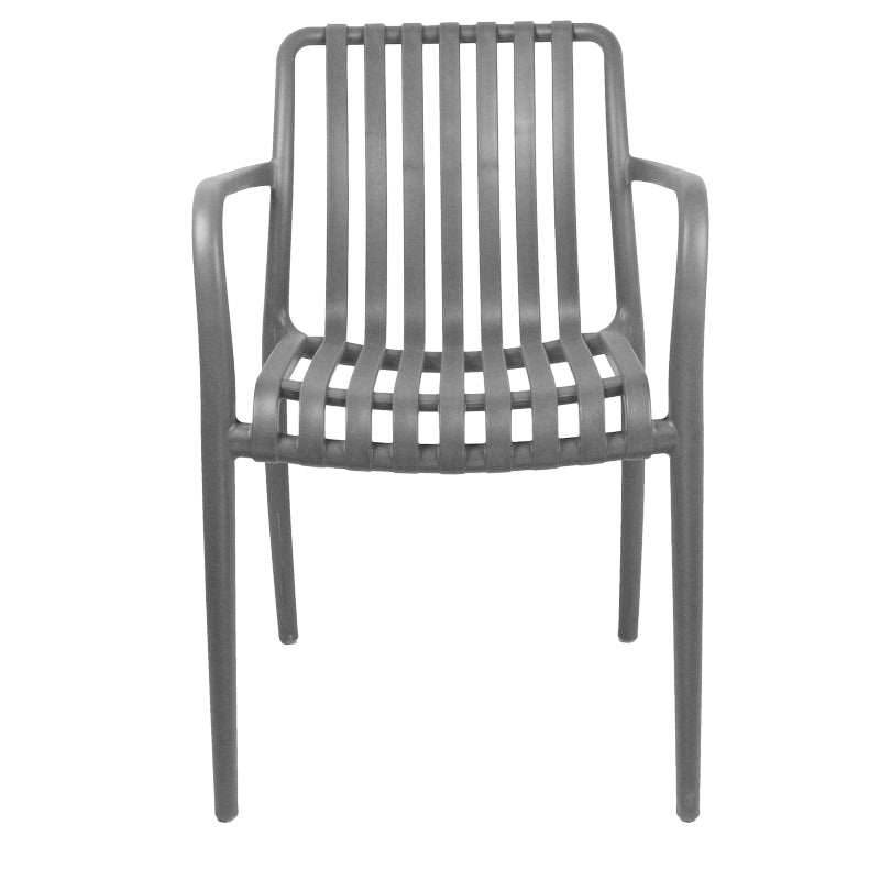 Scaun exterior Zoi, Diverse culori, 58x54x80 cm - Gri Inchis