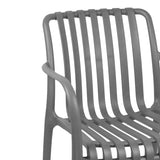 Scaun exterior Zoi, Diverse culori, 58x54x80 cm - Gri Inchis