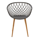 Scaun Ezra, Metal, 63x56x82 cm - Antracit