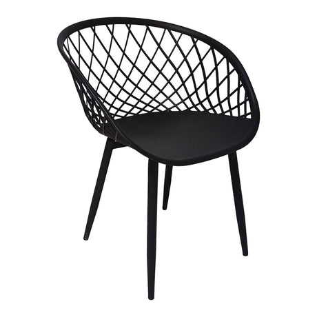 Scaun Ezra, picioare negre, 63x56x82 cm