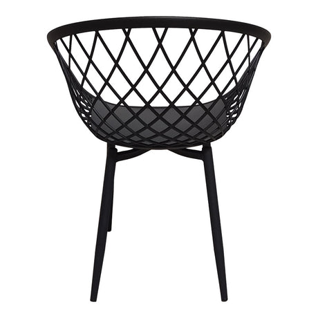Scaun Ezra, picioare negre, 63x56x82 cm
