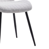 Scaun Fersity material alb-picior metalic, negru, 48x57x86 cm