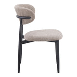 Scaun Folegio, stofa si metal, 50x57x79 cm - Gri