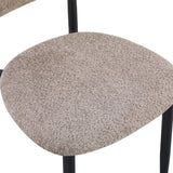 Scaun Folegio, stofa si metal, 50x57x79 cm - Gri