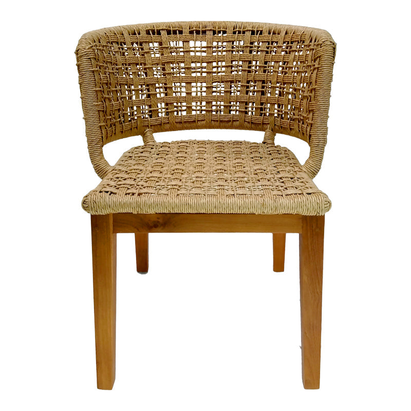 Scaun fotoliu de gradina Milou Boho, Natural, 59x65x73 cm
