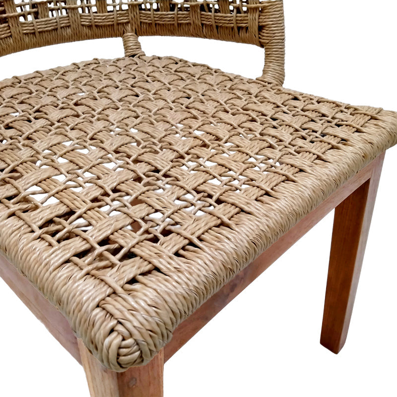 Scaun fotoliu de gradina Milou Boho, Natural, 59x65x73 cm