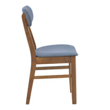 Scaun Gaborn, lemn si stofa, 47x47x81 cm - Gri