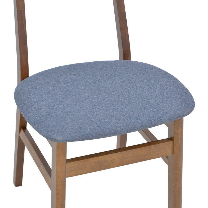 Scaun Gaborn, lemn si stofa, 47x47x81 cm - Gri