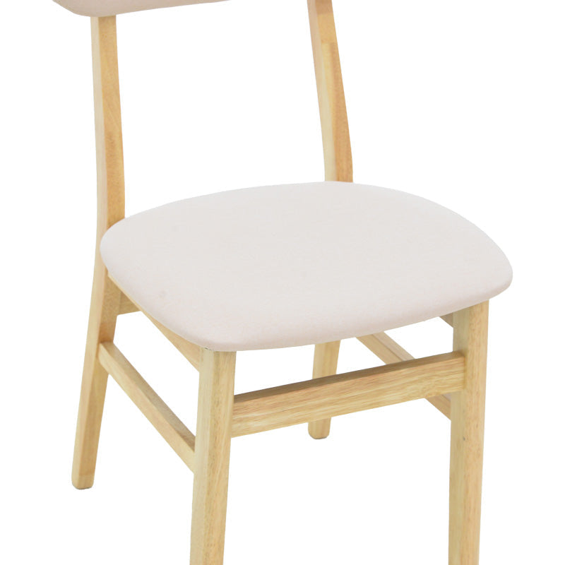 Scaun Gaborn, lemn si stofa, 47x47x81 cm - Bej
