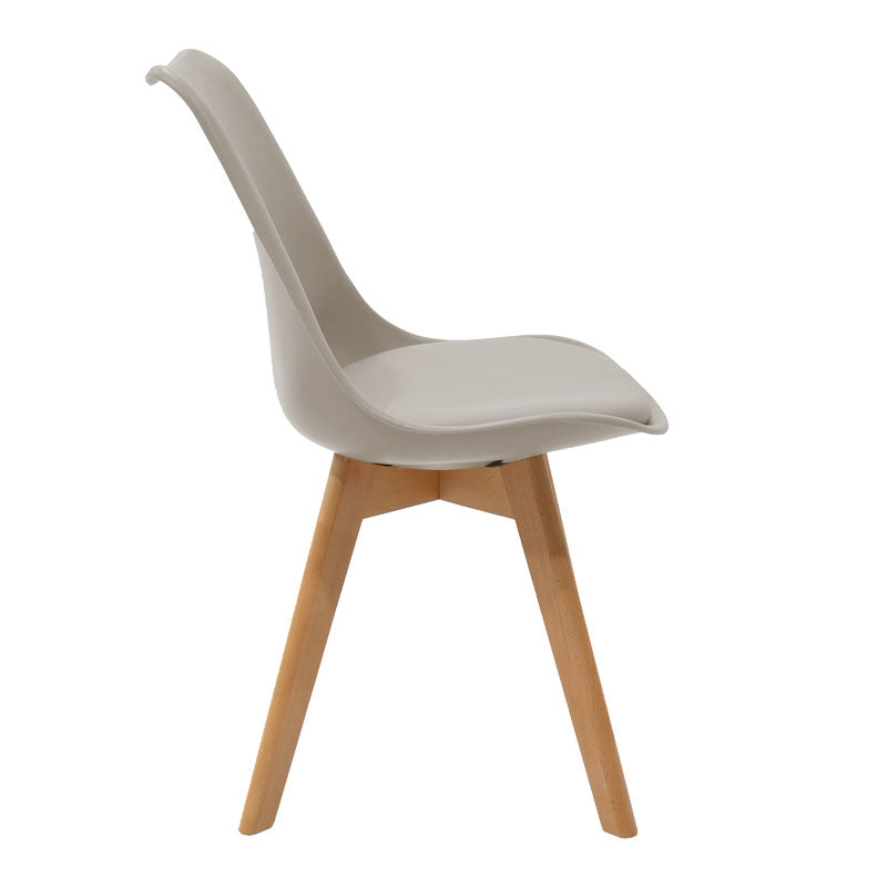Scaun Gaston, Alb, 54x49x83 cm