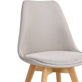 Scaun Gaston bej lemn, Natural, 56x43x84 cm