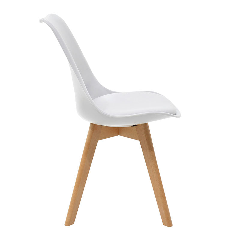 Scaun Gaston cu, neagra - stejar, 57x48 cm - Alb