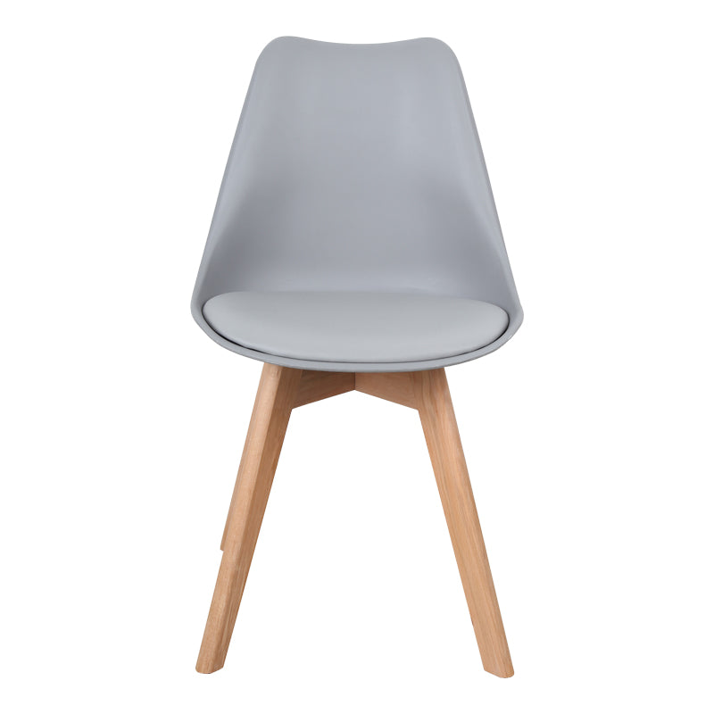 Scaun Gaston, Gri deschis Natural, 58x47x85 cm - Gri