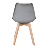 Scaun Gaston, Gri deschis Natural, 58x47x85 cm - Gri