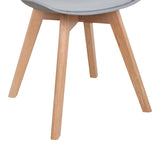 Scaun Gaston, Gri deschis Natural, 58x47x85 cm - Gri