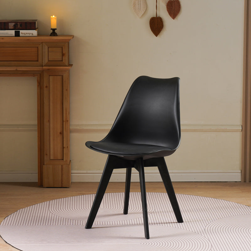 Scaun gaston I, Diverse culori, 48x53x81 cm - Negru