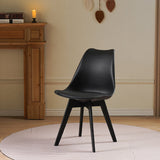 Scaun gaston I, Diverse culori, 48x53x81 cm - Negru