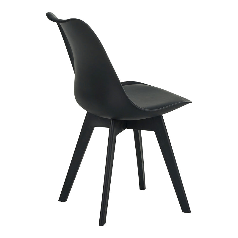 Scaun gaston I, Diverse culori, 48x53x81 cm - Negru
