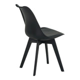 Scaun gaston I, Diverse culori, 48x53x81 cm - Negru