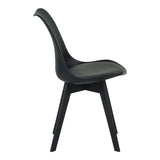 Scaun gaston I, Diverse culori, 48x53x81 cm - Negru