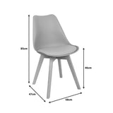 Scaun Gaston, taupe Natural, 58x47x85 cm