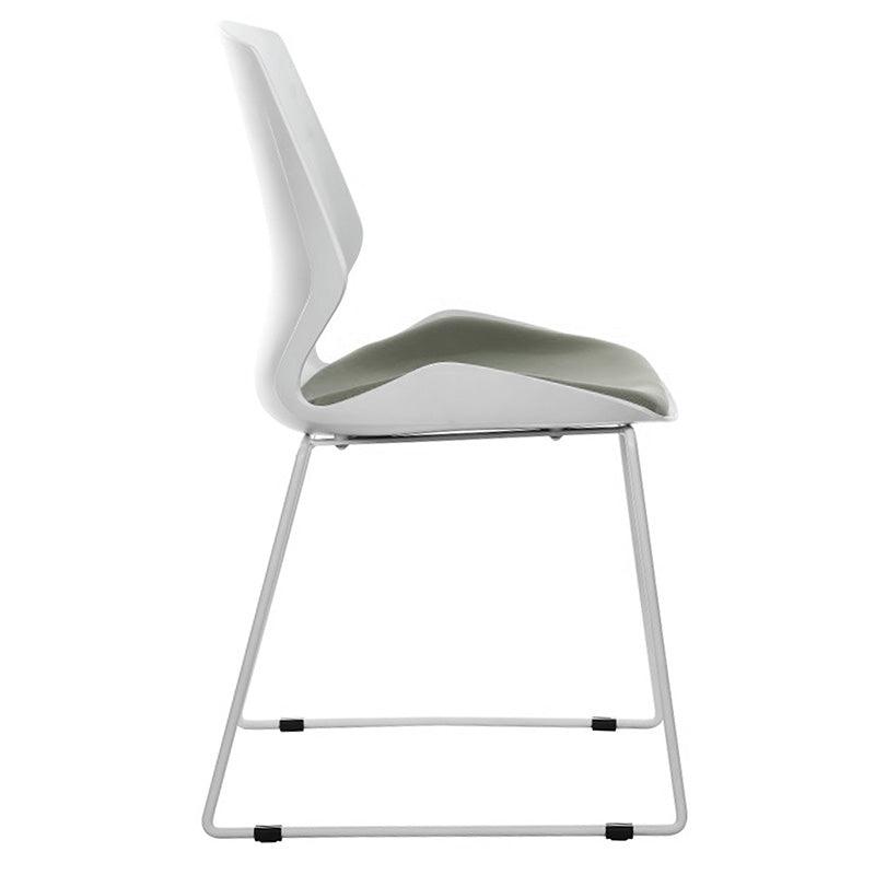 Scaun Genuine, alb-Gri, 48x43x88 cm