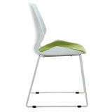 Scaun Genuine, alb-Gri, 48x43x88 cm