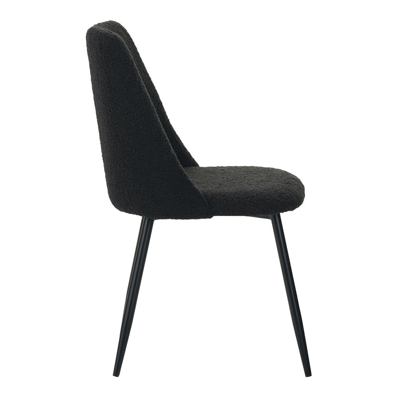 Scaun Giselle, negru, 43x48x82 cm