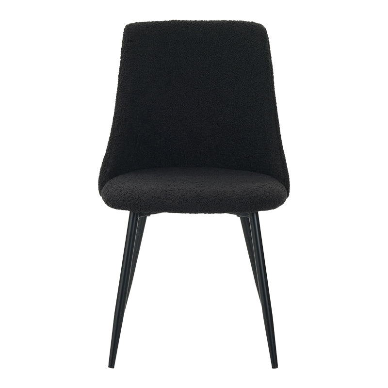 Scaun Giselle, negru, 43x48x82 cm