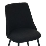Scaun Giselle, negru, 43x48x82 cm
