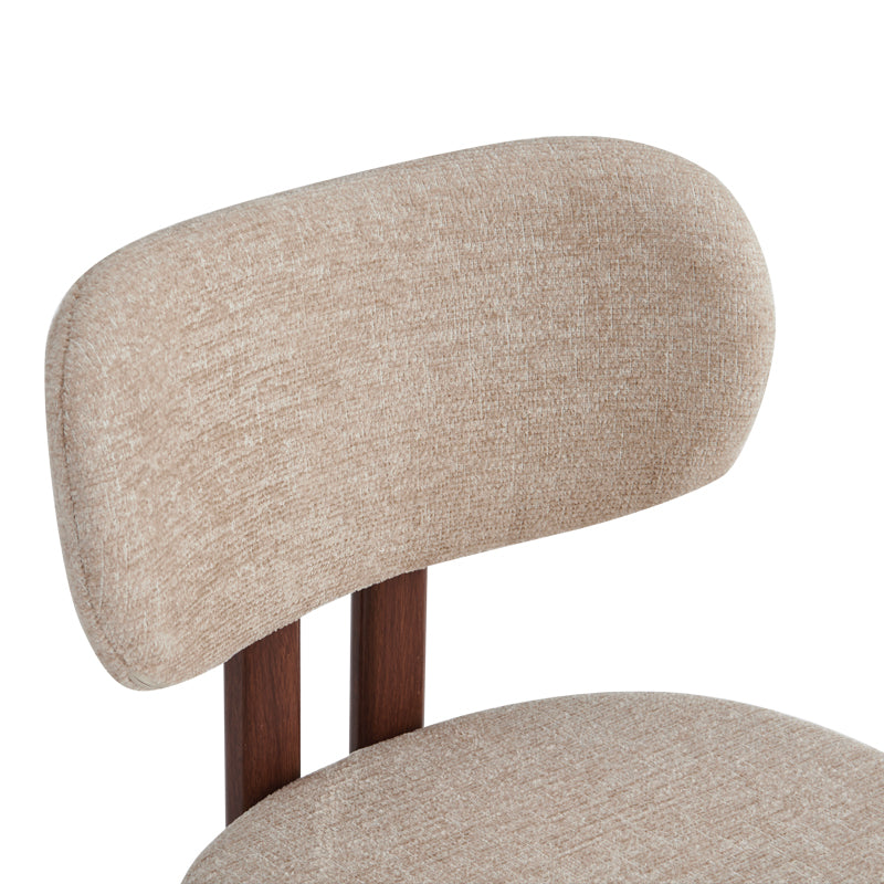 Scaun Glamor, Stofa, 53x51x81 cm - Bej
