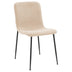 Scaun Gratify de tesatura crem-lacuit, negru, 58x44 cm