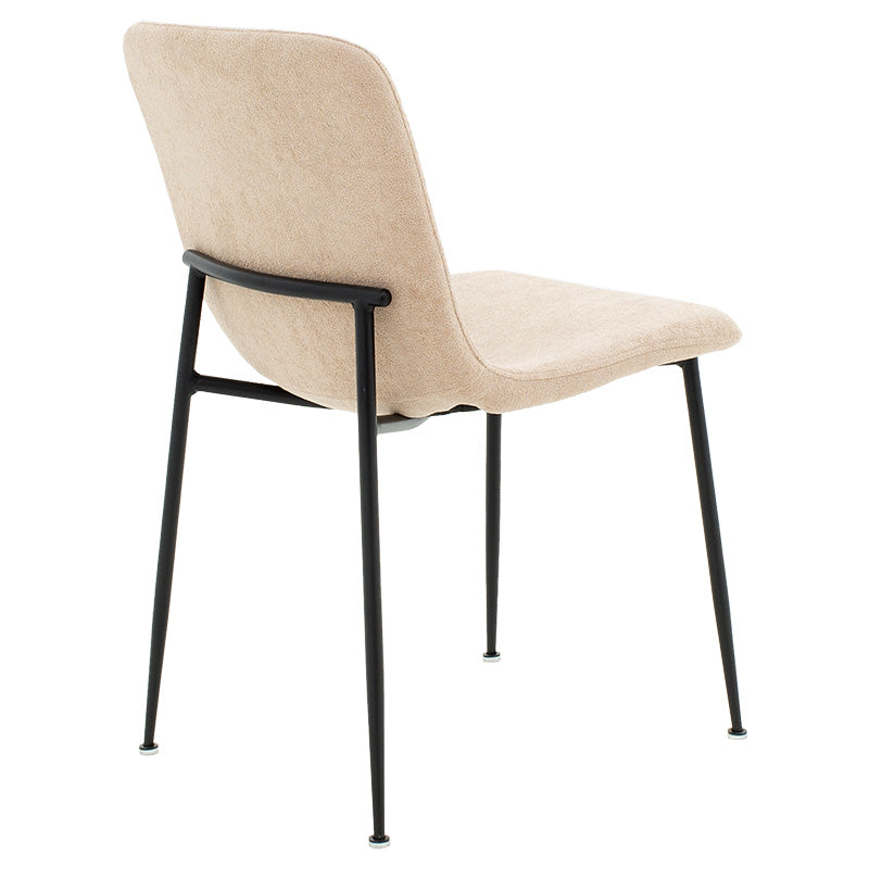 Scaun Gratify de tesatura crem-lacuit, negru, 58x44 cm, imagine suplimentara