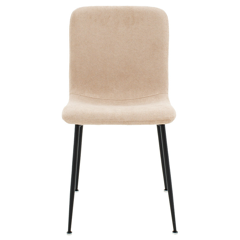 Scaun Gratify de tesatura crem-lacuit, negru, 58x44 cm