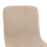Scaun Gratify de tesatura crem-lacuit, negru, 58x44 cm