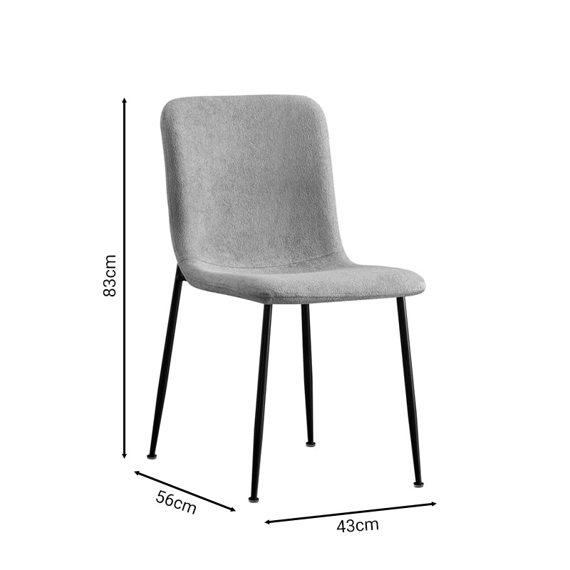 Scaun Gratify, gri deschis, 43x56x83 cm, imagine suplimentara